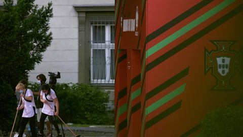 Preparação para a chegada da Selecção Portuguesam que está alojada no Hotel Ensava Grand Margitsziget Health Spa em Budapeste, Hungria.&nbsp;