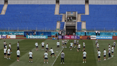 Treino da selecção espanhola