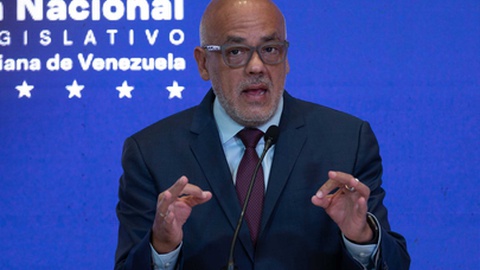 Jorge Rodríguez, presidente da Assembleia Nacional (controlada pelo chavismo).