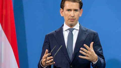 Chanceler austríaco, Sebastian Kurz.