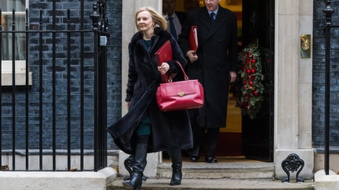 Liz Truss na foto.&nbsp; &nbsp;Foto EPA/VICKIE FLORES