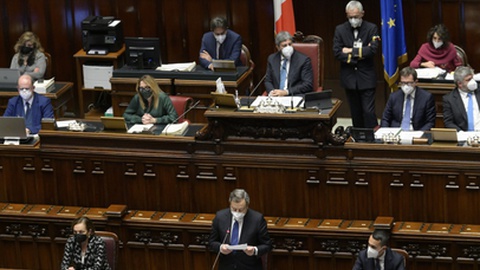 Mario Draghi, actual primeiro-ministro, é o nome mais falado para substituir&nbsp;Sergio Mattarella.&nbsp; &nbsp;Foto&nbsp;EPA/CLAUDIO PERI