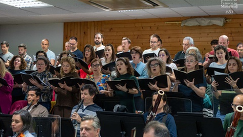 Ensaios para o concerto inaugural&nbsp;