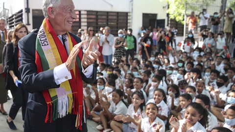 A escola foi visitada pelo Presidente da República na sua recente visita de Estado a Timor-Leste.&nbsp; &nbsp;Foto ANTÓNIO COTRIM/LUSA