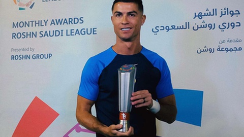 Cristiano Ronaldo foi eleito jogador do mês na liga saudita.&nbsp; &nbsp;Foto Al Nassr