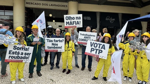 Esta foi uma das acções mais peculiares do PTP nesta campanha.   Foto DR/PTP