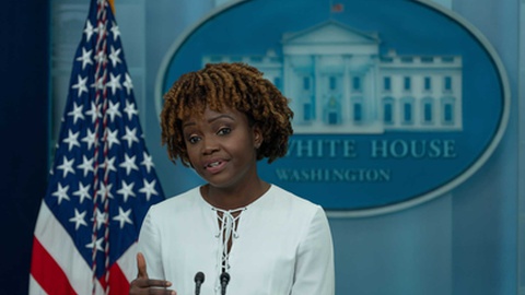 Karine Jean-Pierre,&nbsp;porta-voz da Casa Branca