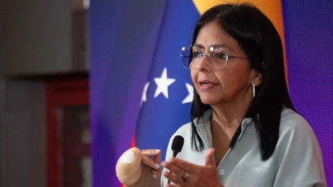 Vice-presidente executiva e ministra dos Hidrocarbonetos da Venezuela, Delcy Rodríguez