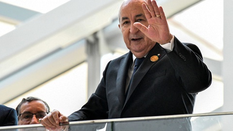 Presidente da Argélia, Abdelmadjid Tebboune&nbsp;