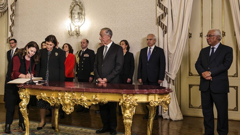 Tomada de posse dos novos ministros XXIII Governo Constitucional, a 4 de Janeiro de 2022.