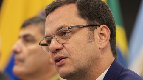 Anderson Torres está detido desde o dia 10 de Janeiro. Foto EPA/Joedson Alves