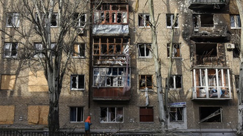 &nbsp;Bakhmut, Donetsk, Ucrânia, a 20 de Janeiro de 2023.