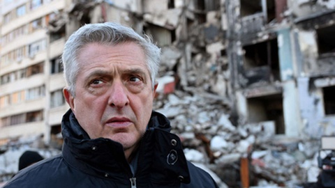 O Alto Comissariado das Nações Unidas para os Refugiados, Filippo Grandi.&nbsp; Foto&nbsp;SERGEY BOBOK/AFP