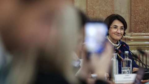 Ministra Maria do Céu Antunes na Comissão de Agricultura e Pescas.&nbsp;