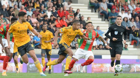 Jogo entre o Benfica e o Marítimo, na última jornada da liga portuguesa de futebol.&nbsp;