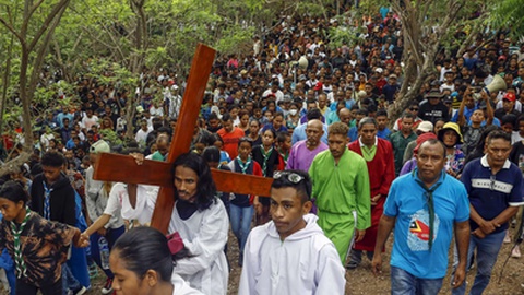 O papa Francisco chega a Díli na segunda-feira, num país de maioria católica.&nbsp; &nbsp;Foto&nbsp;EPA/ANTONIO DASIPARU