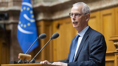 O presidente da Assembleia Parlamentar do Conselho da Europa, Tiny Kox