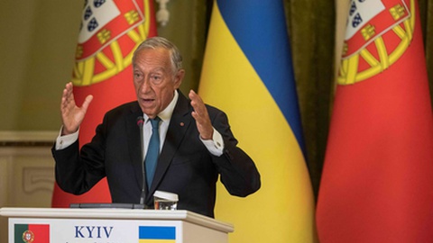 Presidente da República esteve de visita à Ucrânia há cerca de um mês.&nbsp; Foto&nbsp;Roman Pilipey/AFP