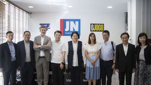 Domingos Andrade, em meados de Setembro do ano passado, durante a visita da nova administração da Global Media Group à redação do JN no Porto. Foto Catarina Seemann/Global Imagens