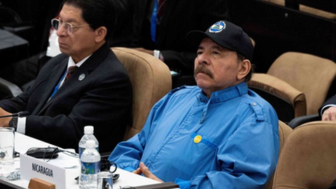 O presidente da Nicarágua , Daniel Ortega.&nbsp; &nbsp;Foto&nbsp;Yamil LAGE/AFP