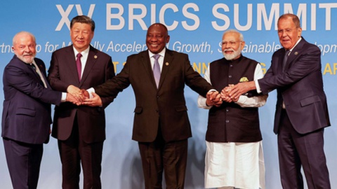 A última reunião presencial dos BRICS aconteceu em Agosto do ano passado. Foto Arquivo/GIANLUIGI GUERCIA / POOL / AFP