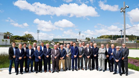 Rui Coelho, novo presidente da Associação de Futebol da Madeira, marcou presença no encontro que decorreu em Oeiras, bem como Rui Marote, presidente cessante.&nbsp;