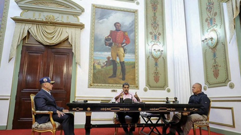 Foto&nbsp;ZURIMAR CAMPOS and PRENSA PRESIDENCIAL VENEZUELA / Venezuelan Presidency / AFP