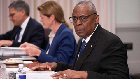 O secretário da Defesa, Lloyd Austin