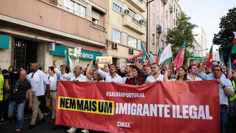 Este é o segundo evento do género, promovido pelo Chega, após uma manifestação já realizada em Lisboa