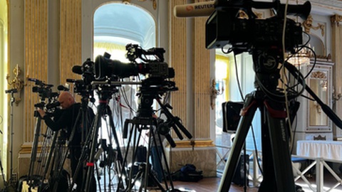 Hoje todos os olhares e ouvidos estarão virados para a sala de imprensa do Comité Nobel.&nbsp; &nbsp;Foto DR/Comité Nobel