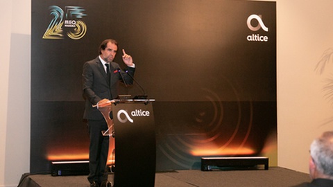 Miguel Albuquerque no jantar comemorativo dos 25 anos da Altice na Madeira.&nbsp;