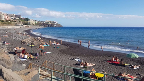 Imagem captada esta semana, dia 5 de Outubro, na praia Formosa