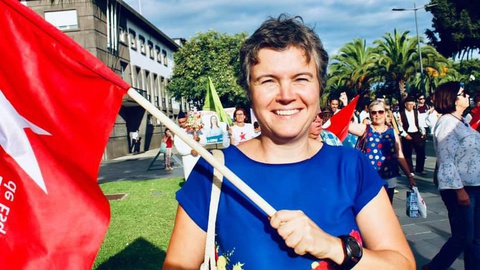 Dina Letra, coordenadora regional do BE repudia atitude de Eduardo Jesus.&nbsp;