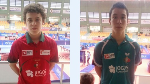 Desde muito cedo que Gonçalo gomes e Tiago Li abraçaram a modalidade de ténis de mesa. Foto ATMM