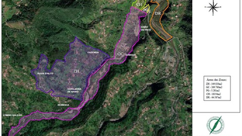 A área que está condicionada devido ao projecto do futuro campo de golfe do Faial.