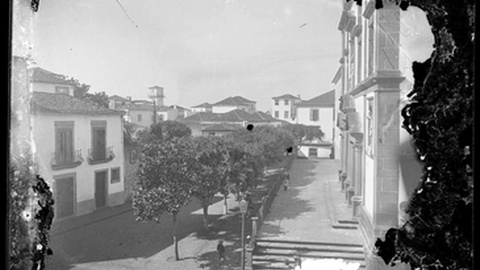Largo do Colégio, actual Praça do Município - 1897-1909.