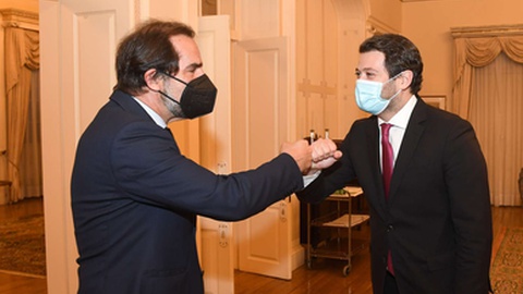 Miguel Albuquerque e André Ventura na Quinta Vigia&nbsp;