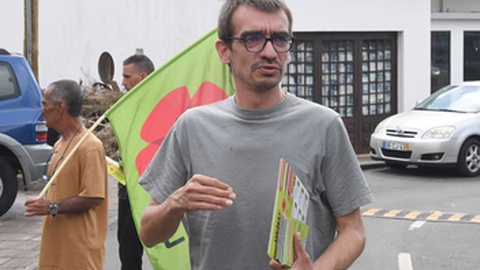 Tiago Camacho, cabeça-de-lista da candidatura do Livre