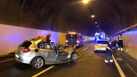 Acidente ocorrido na via rápida em 2022. FOTO ANDRÉ FERREIRA/ASPRESS