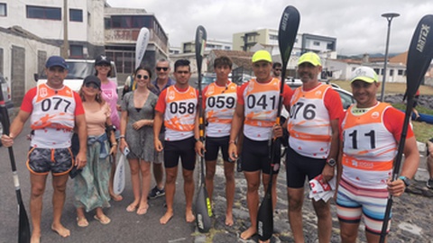 Bernardo Pereira e Luísa Pereira são campeões nacionais de canoagem de mar  2022 —