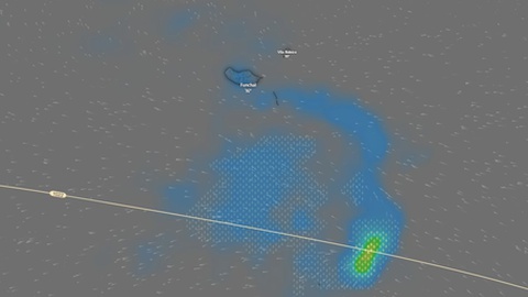 Foto printscreen/Windy