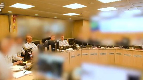 Gabinete de crise de Israel.