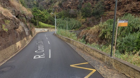 Possível local do despiste.&nbsp; Foto Google Maps