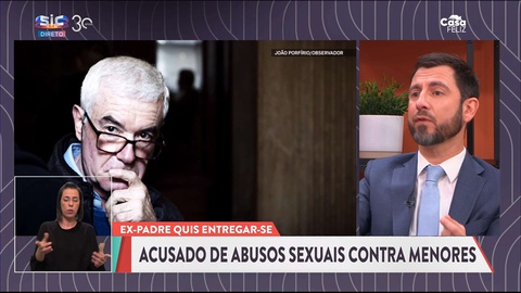 Miguel Santos Pereira reagiu ao 'tweet' de Alberto João Jardim. Imagem SIC