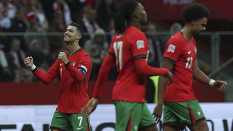 Cristiano Ronaldo voltou a marcar mas saiu ainda cedo no jogo.&nbsp; Foto&nbsp;MIGUEL A. LOPES/LUSA