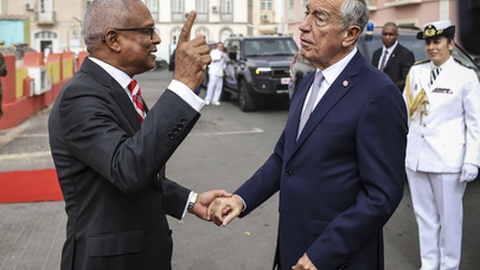Marcelo Rebelo de Sousa está em visita de Estado a Cabo Verde.&nbsp; &nbsp;Foto&nbsp;ELTON MONTEIRO/LUSA
