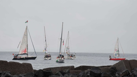 Uma nova flotilha partiu hoje de Itália rumo a Gaza.&nbsp; &nbsp;Foto&nbsp;ORIETTA SCARDINO/EPA
