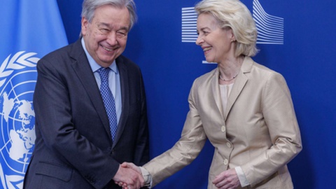 A presidente da Comissão Europeia encontrou-se, hoje, em Bruxelas, com o secretário-geral das Nações Unidas, António Guterres