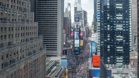 'No Kings' em Nova Iorque.&nbsp; Foto&nbsp;OLGA FEDOROVA/EPA
