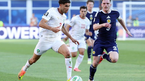 Achraf Hakimi e o escocês Andy Robertson